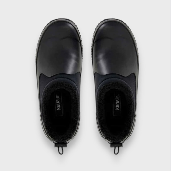 Kensie Carmella Fleece Anti-Slip Rain Shoe  | Sizes: 6, 7, 10 | Black | $25 - Picture 4 of 5